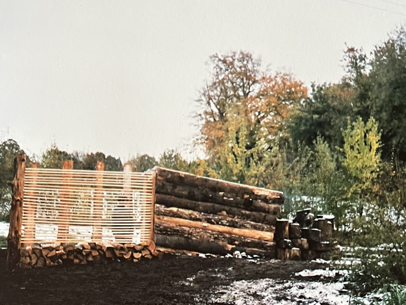 Storage shed of waste materials, Brazier’s community, Berkshire